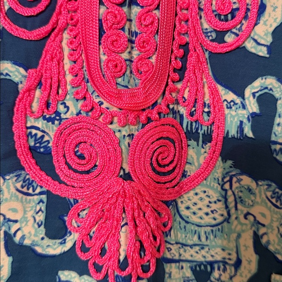 Lilly Pulitzer Blue and Pink Elephant Print Dress - Picture 4 of 10